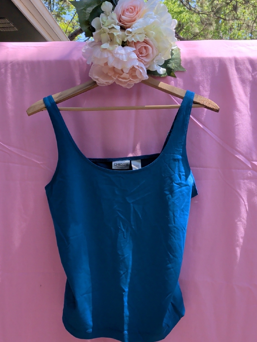 Chico's‎ Deep Teal Scoop Neck Tank